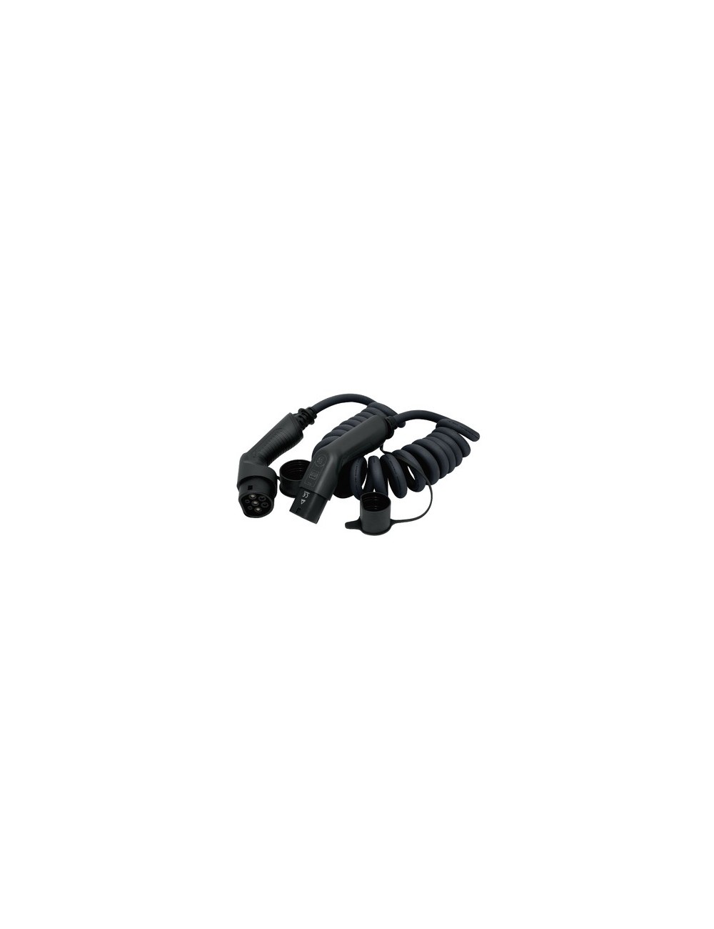 Charging Cable Ev T2/T2 Spiral 5M - 32A 1Ph 7.2Kw